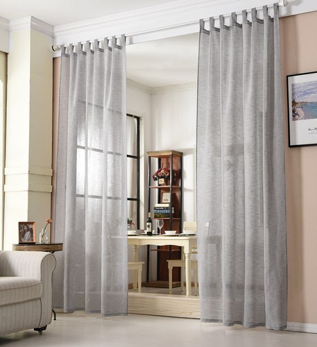 Gardine transparent mit