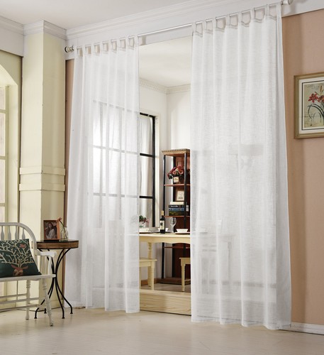 Gardine transparent leinen - transparent,