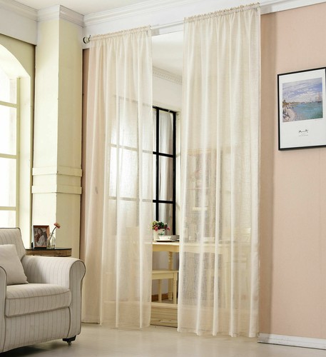 Gardine transparent mit