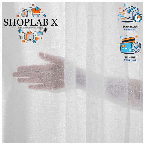 Voile vorhang transparent - vorhang,