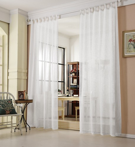 Gardine transparent mit