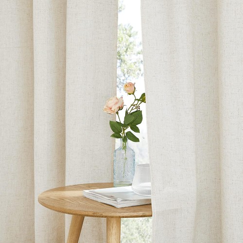 Leinen vorhang beige - leinen,