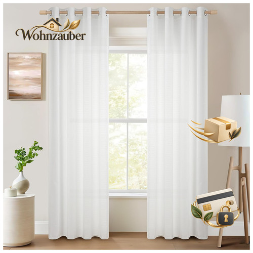 Voile vorhänge mit ösen - voile,