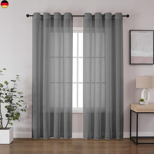 Cucraf leinenoptik grau voile - cucraf,