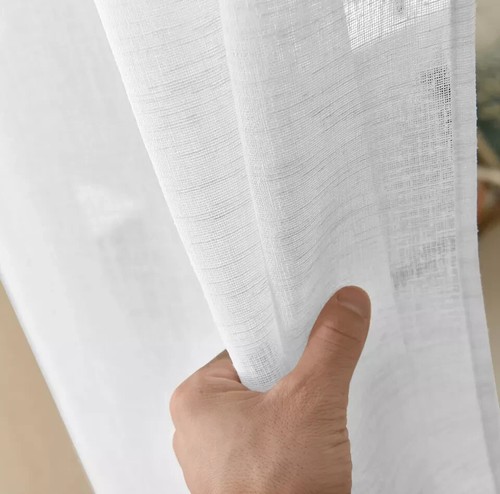 Gardine transparent leinen - transparent,