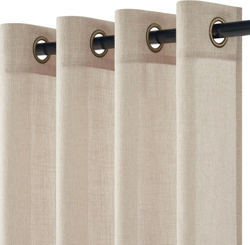 Beige vorhänge leinen - beige,