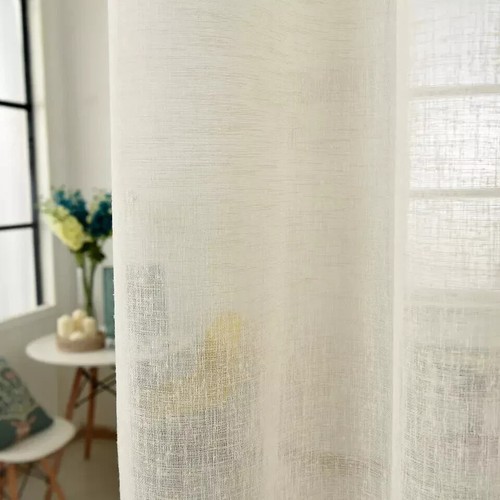Gardine transparent leinen - gardine,
