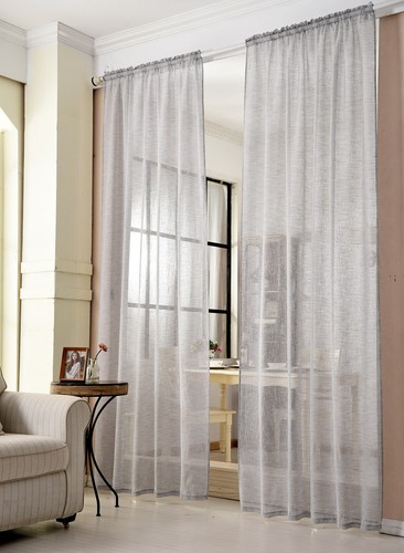Gardine transparent mit